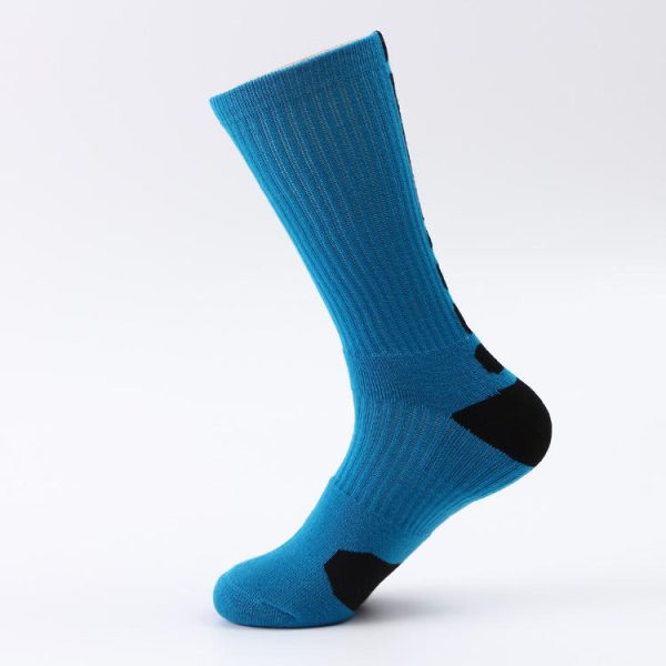 blue compression socks