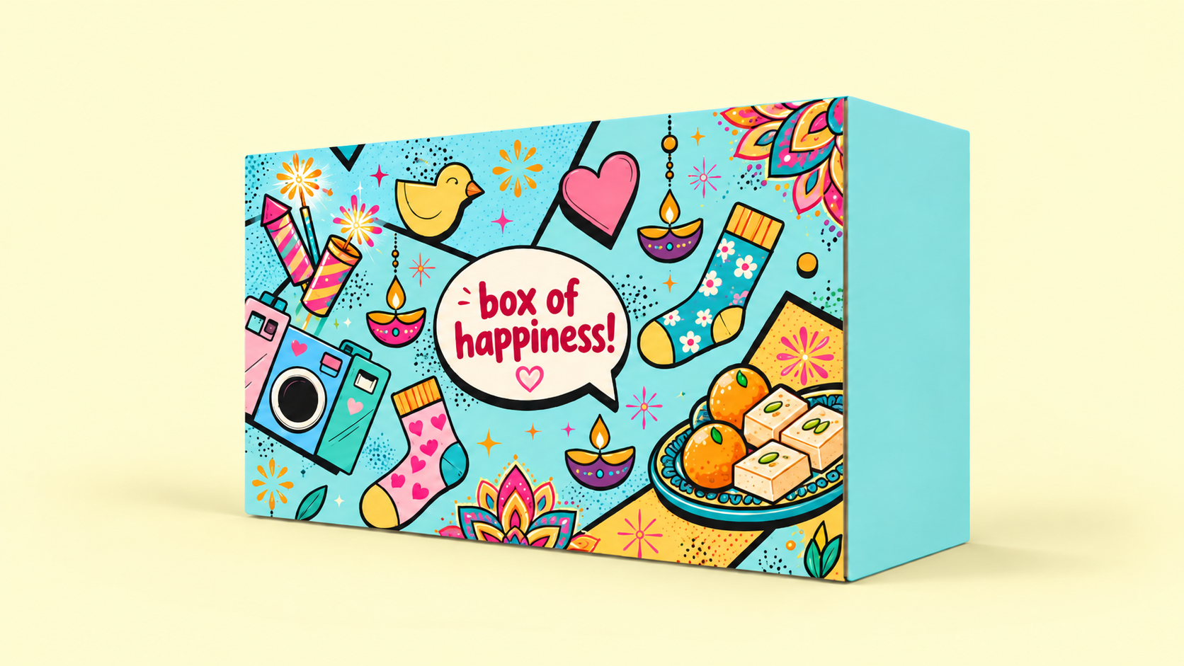 diwali socks gift box